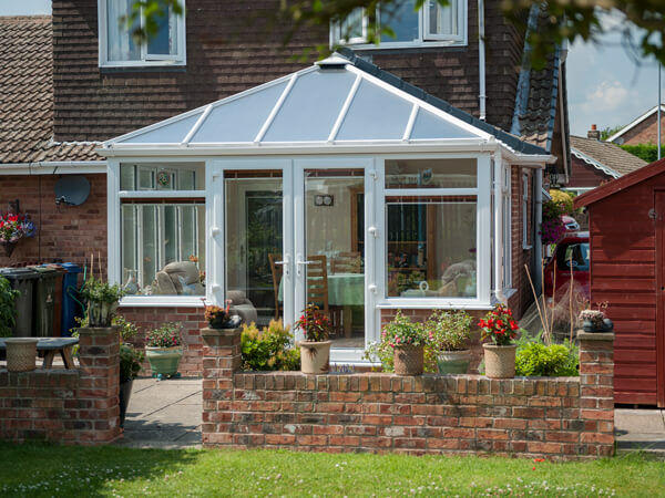 White UPVC Conservatory