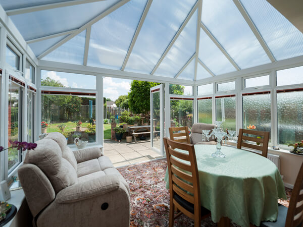 White UPVC Conservatory